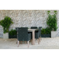 The Exquisite Style Patio Garden Dining Set PE Meubles en rotin en maille pour extérieur